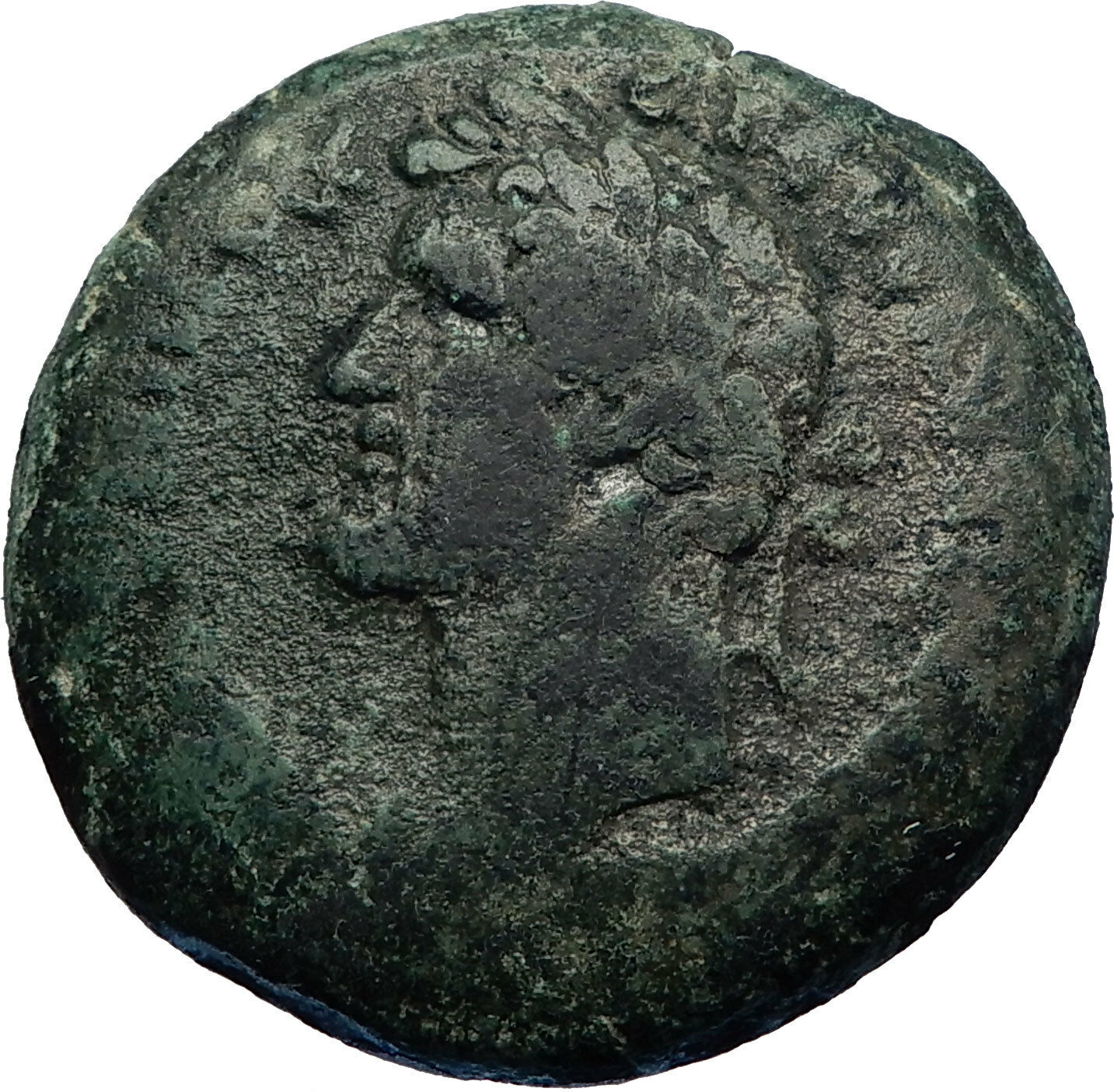 ANTONINUS PIUS Ancient Alexandria Egypt TRIPTOLEMOS SERPENTS Chariot i69281