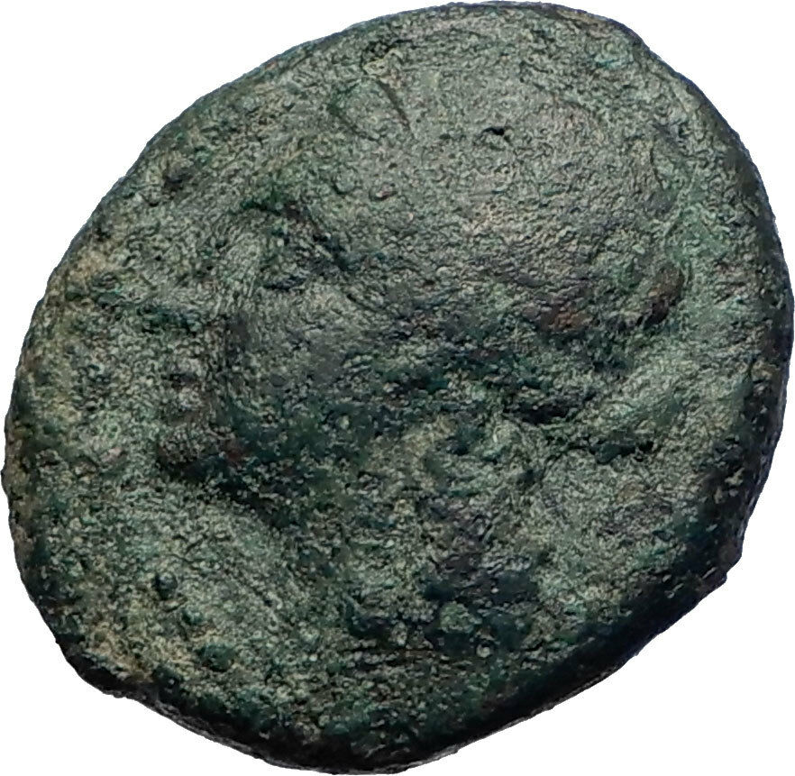 Neapolis in Campania 250BC Apollo Caduceus Lyre and Omphalos Greek Coin i73962