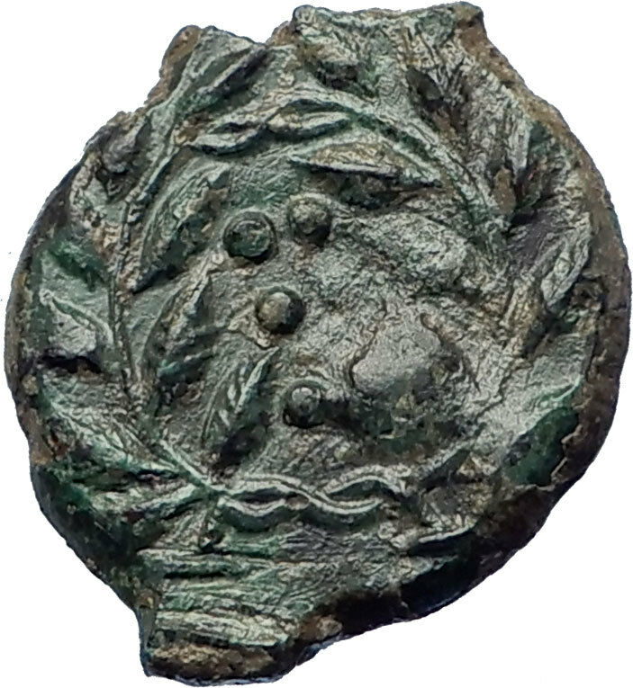 HIMERA Sicily 420BC QUALITY Ancient Greek Coin Nymph & Success Wreath i73990