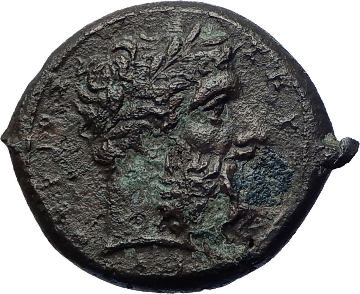 Syracuse in Sicily 344BC Timoleon Zeus Eleutherios Ancient Greek Coin i73956