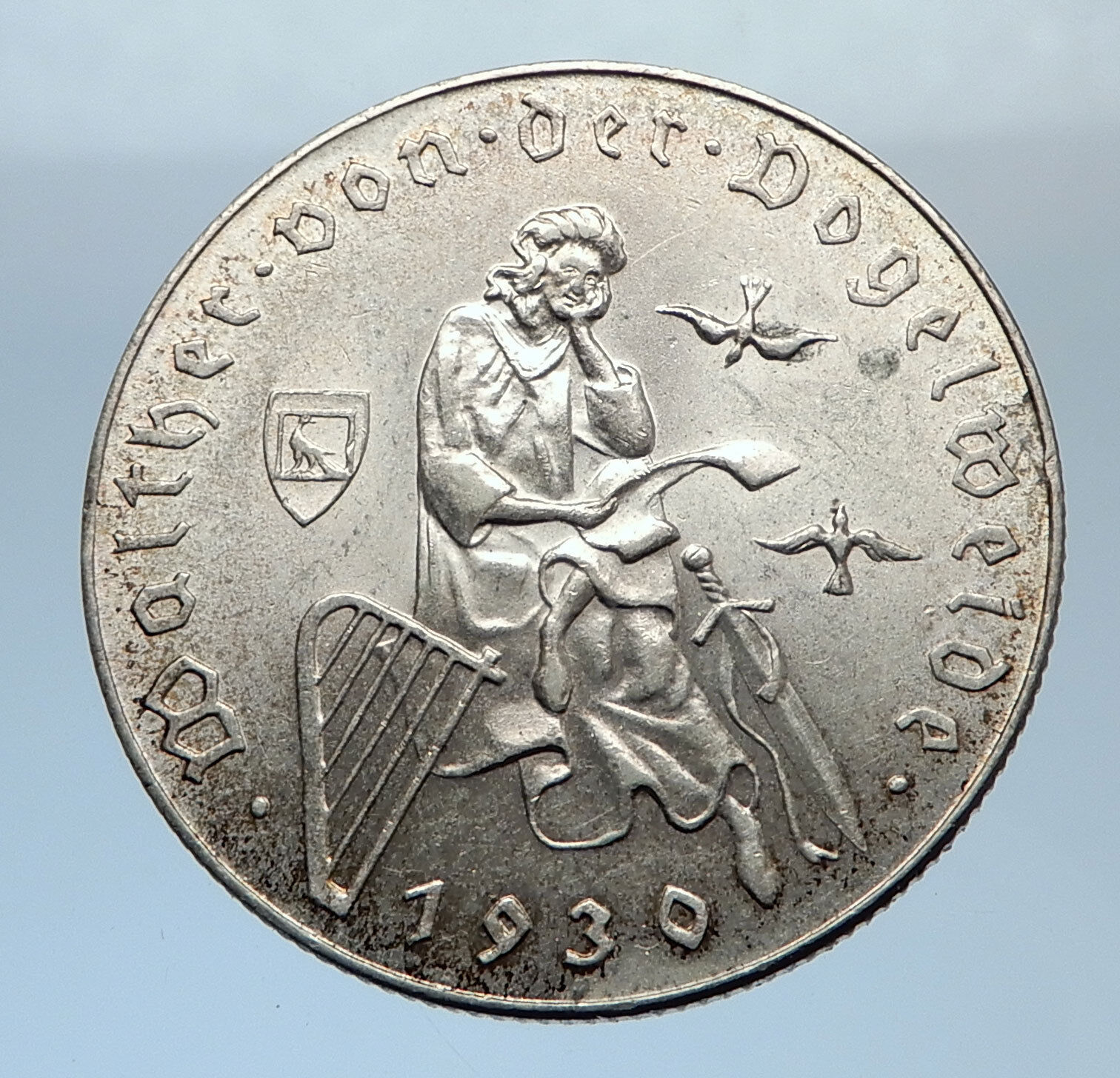 1930 AUSTRIA Silver 2 Schilling PRINCE EUGEN OF SAVOY Austrian Eagle Coin i72483