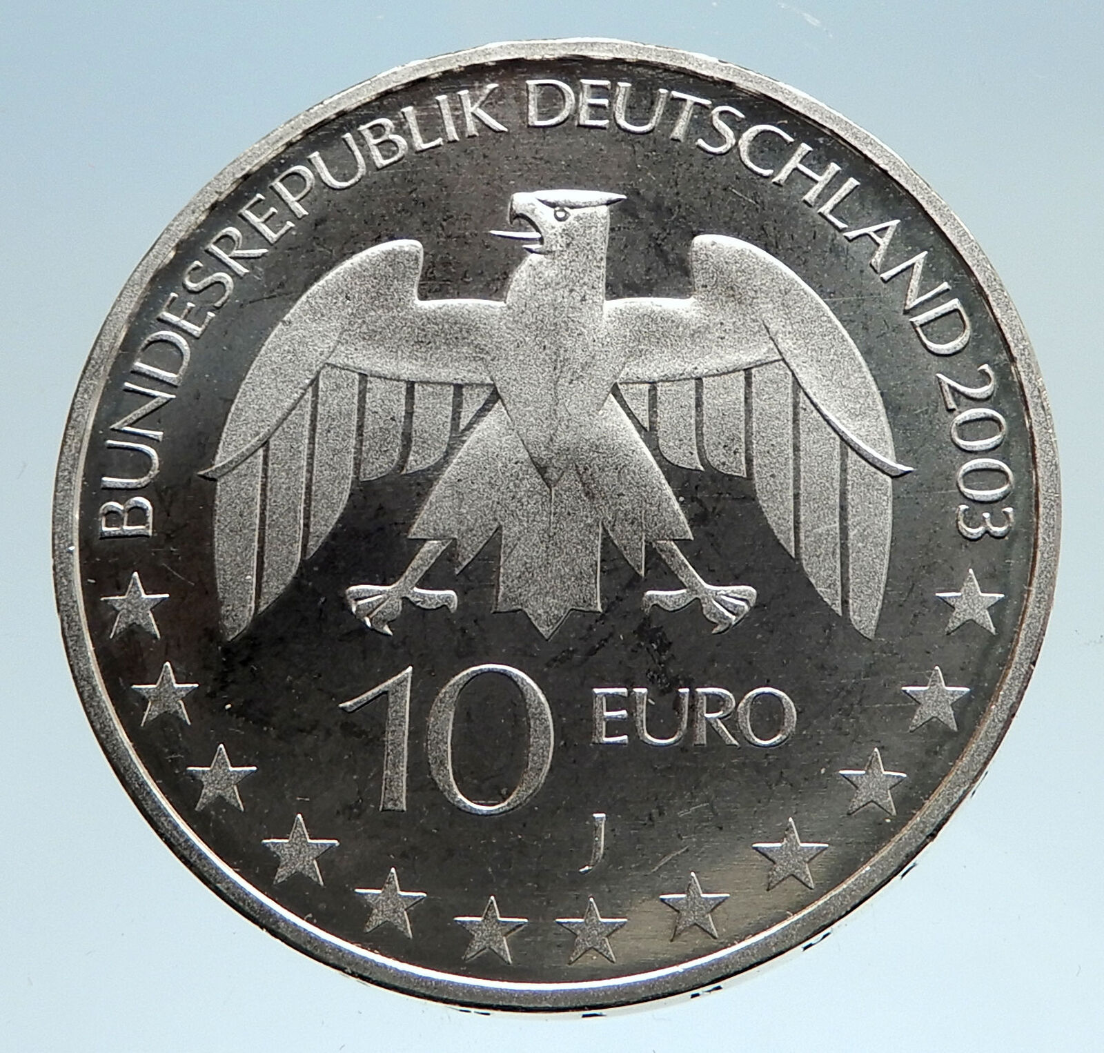 2003 GERMANY Chemist Justus von Liebig Genuine Proof Silver German Coin i75020