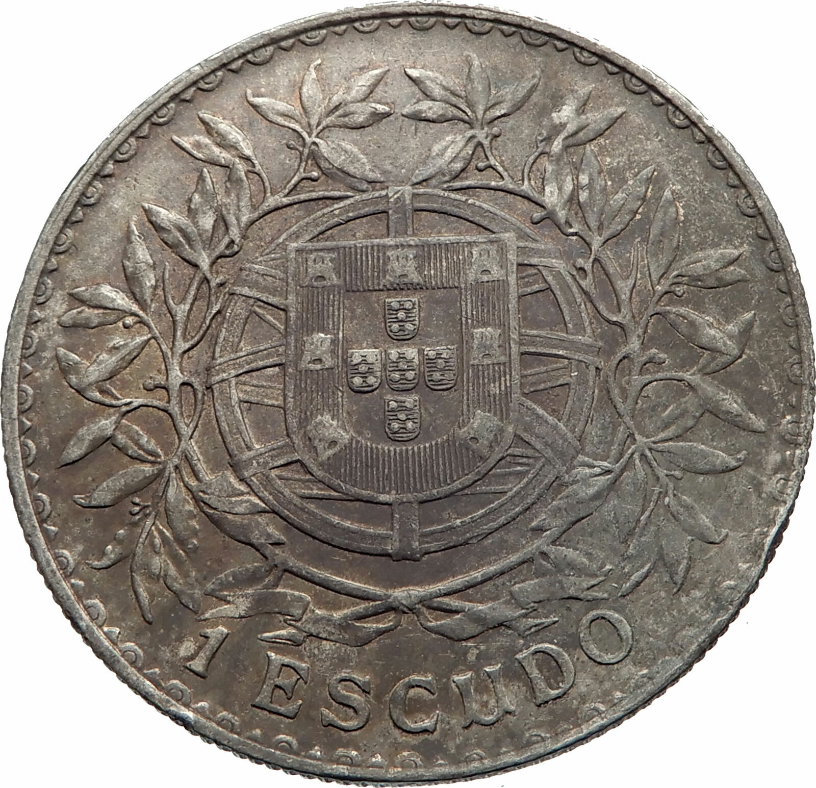 1916 PORTUGAL with Liberty Antique BIG Genuine Silver PORTUGUESE Coin i75407