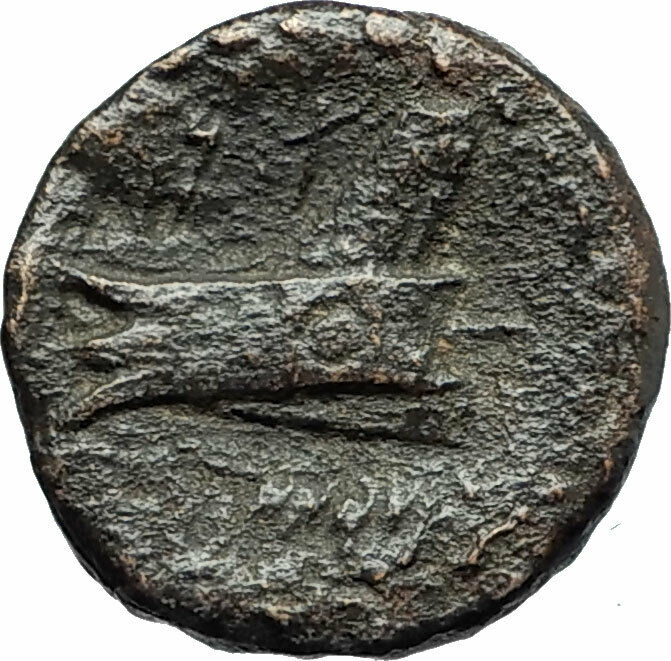 ARADOS in PHOENICIA Authentic Ancient 206BC Greek Coin w ZEUS & GALLEY i75744