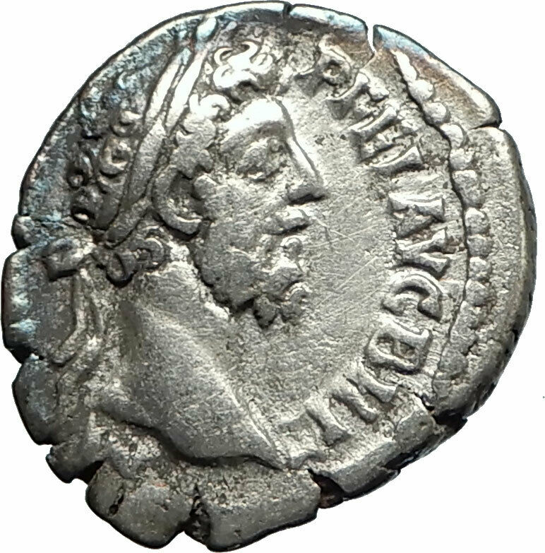 COMMODUS son of Marcus Aurelius 188AD Silver Ancient Roman Coin Genius i76196