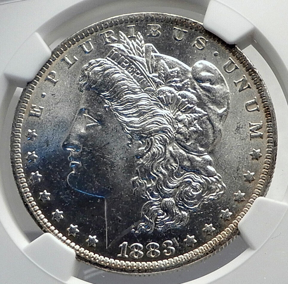 1883 UNITED STATES of America SILVER Morgan US Dollar Coin EAGLE NGC MS i79854