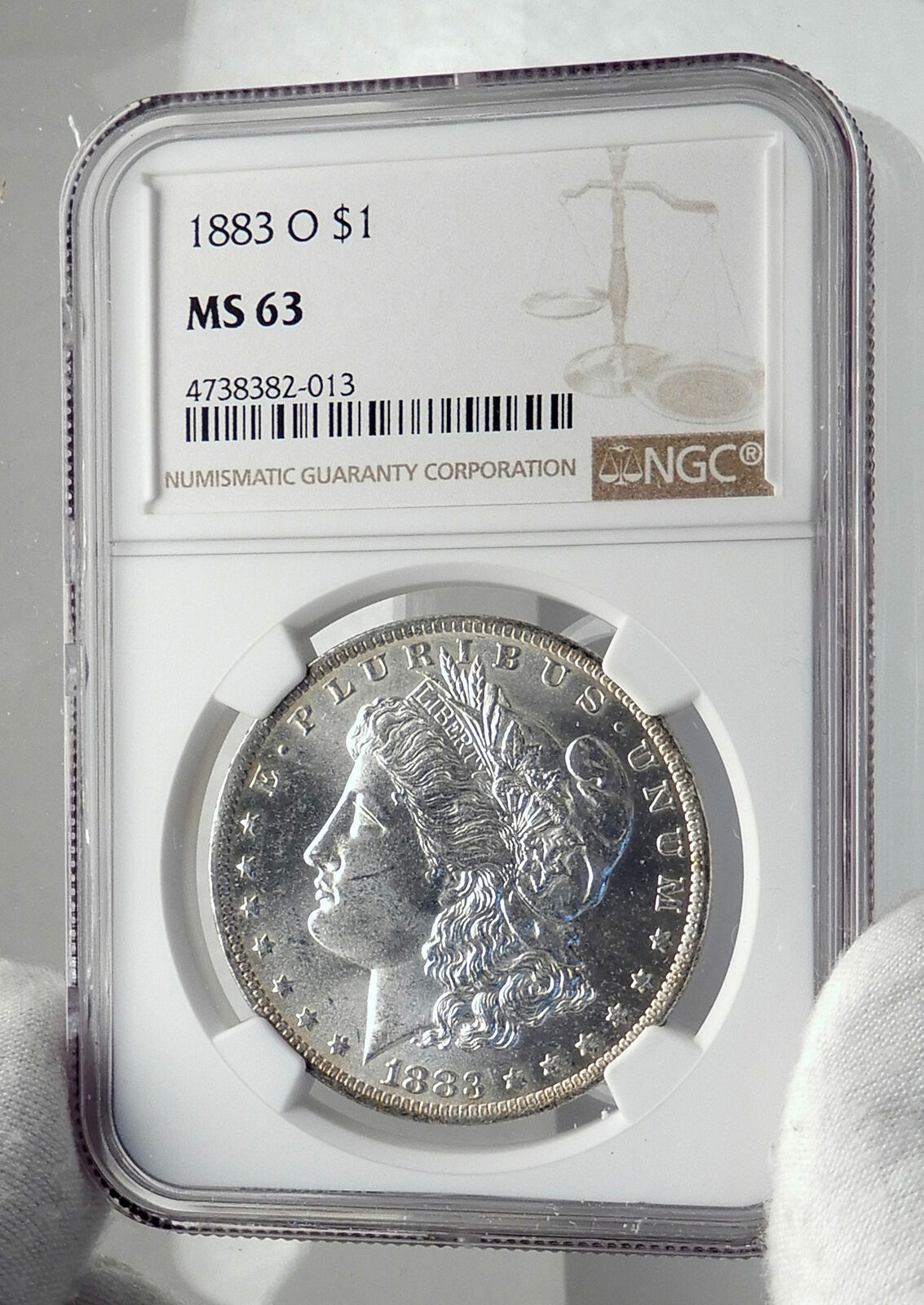 1883 UNITED STATES of America SILVER Morgan US Dollar Coin EAGLE NGC MS i79854