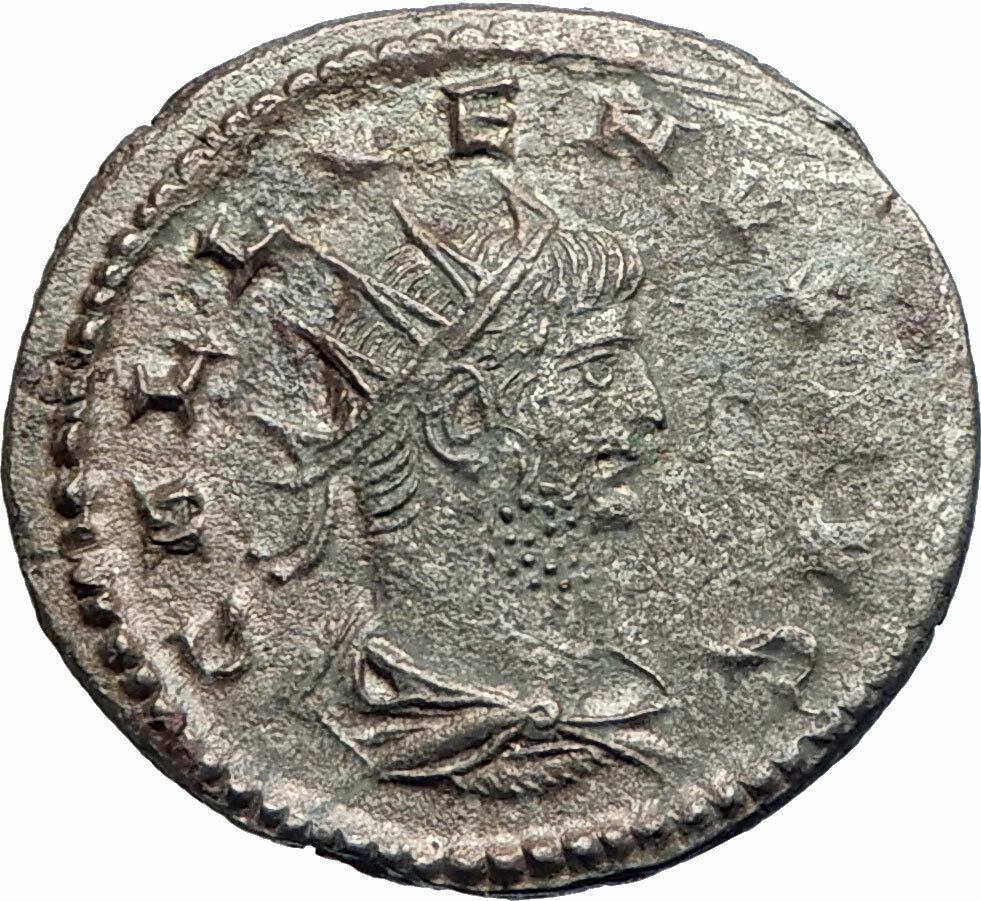 GALLIENUS Authentic Ancient 267AD Antioch Original Roman Coin w SOL SUN i78564