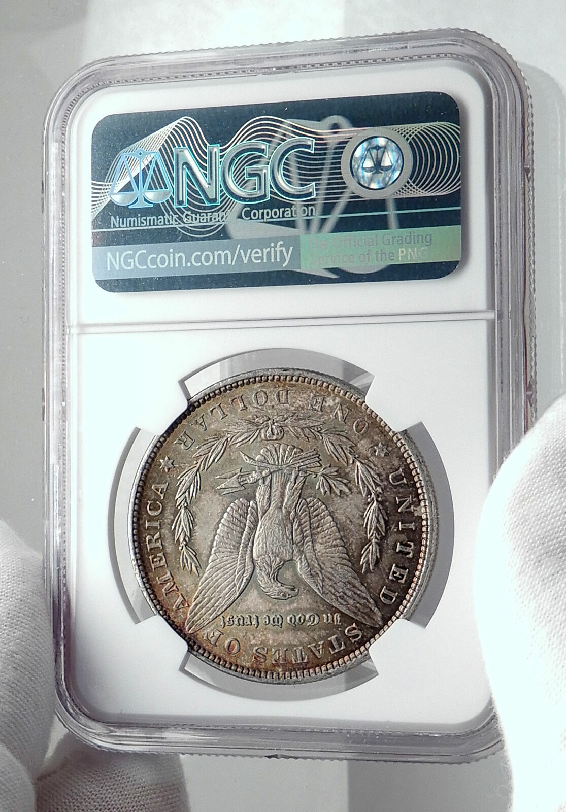 1886 UNITED STATES of America SILVER Morgan US Dollar Coin EAGLE NGC MS i80035