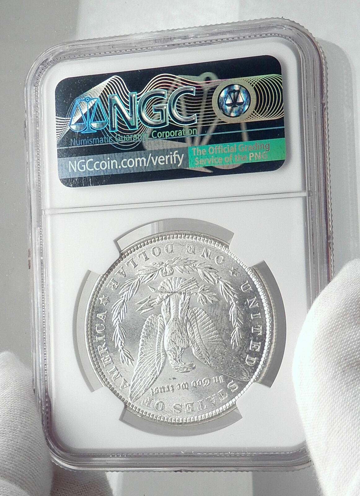 1886 UNITED STATES of America SILVER Morgan US Dollar Coin EAGLE NGC MS i80054