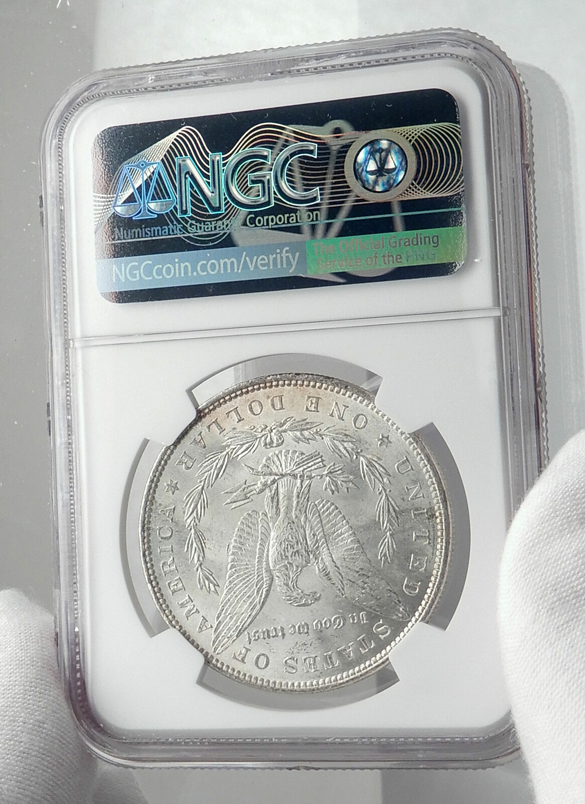 1886 UNITED STATES of America SILVER Morgan US Dollar Coin EAGLE NGC MS i80057