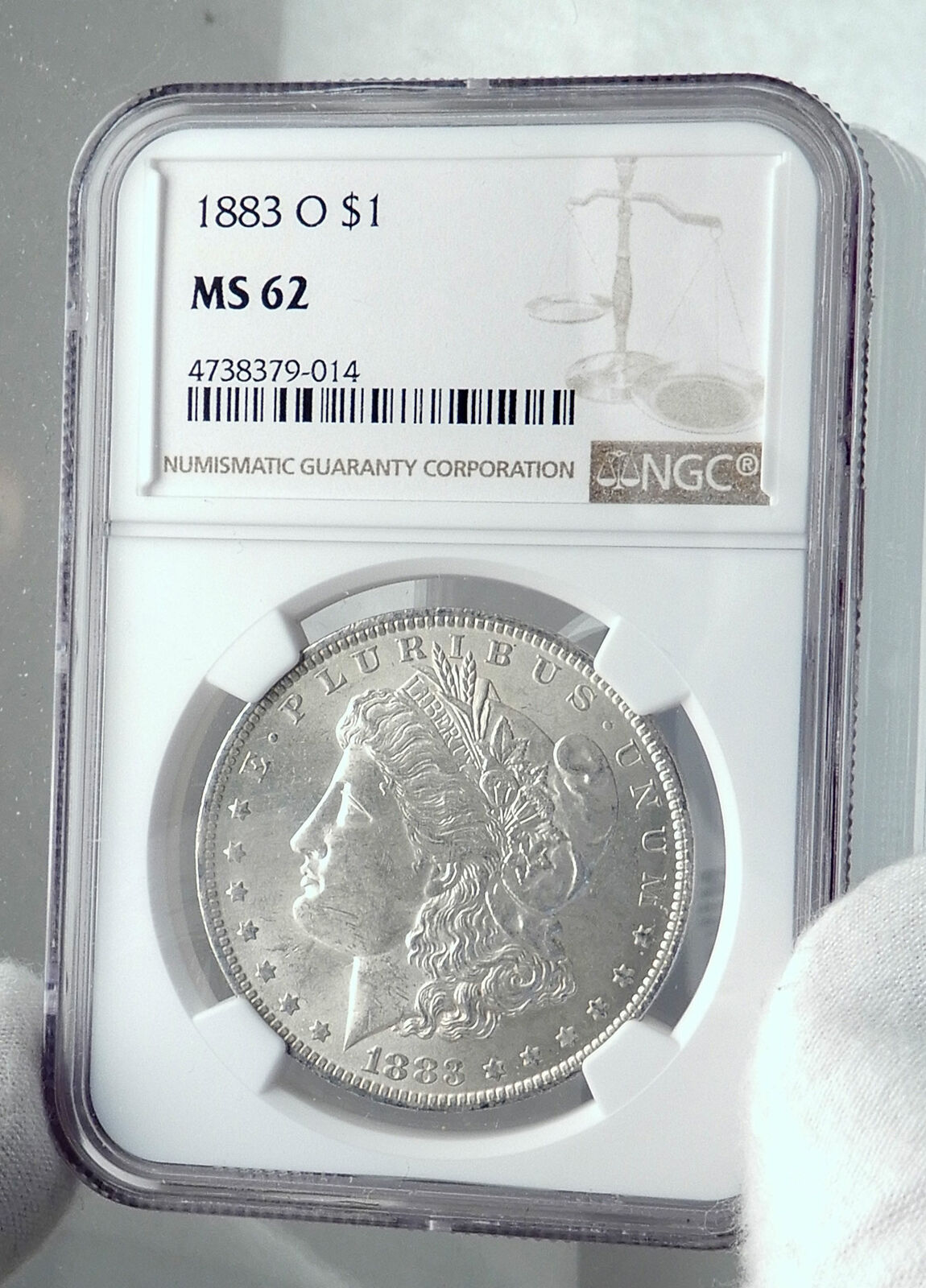 1883 UNITED STATES of America SILVER Morgan US Dollar Coin EAGLE NGC MS i81181