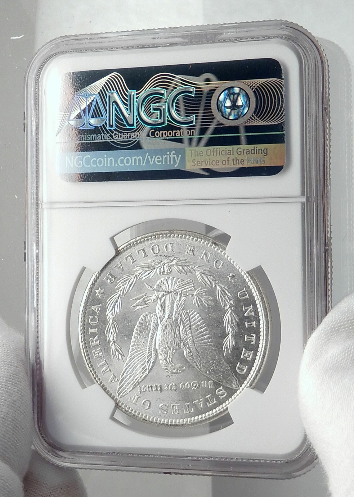 1886 UNITED STATES of America SILVER Morgan US Dollar Coin EAGLE NGC MS i80056