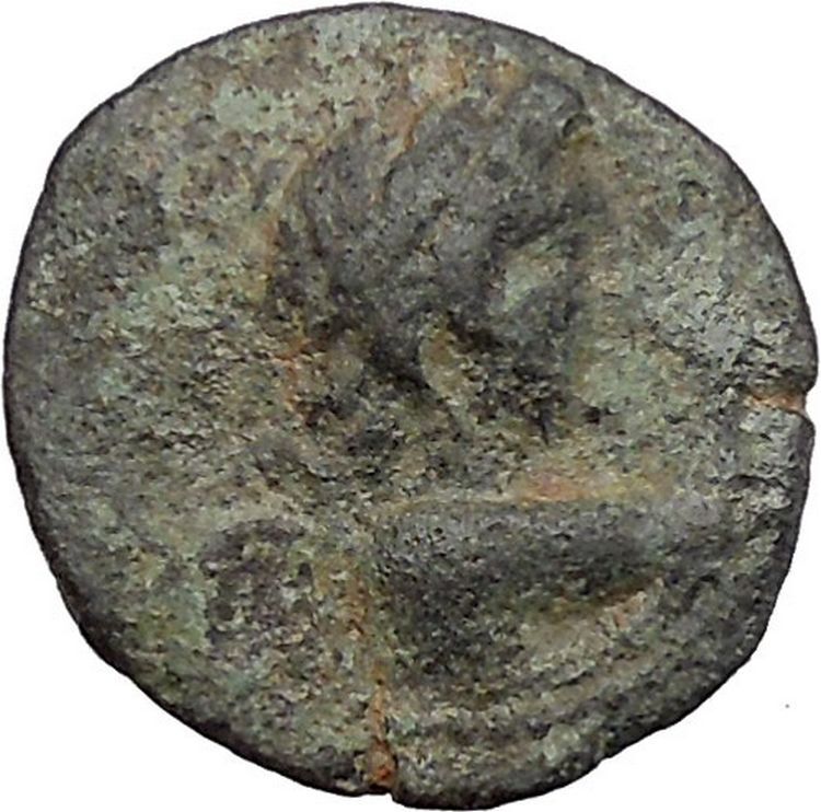 ANTIOCHOS VII Euergetes 138BC Eros Cupid Isis Ancient Greek Seleucid Coin i45557