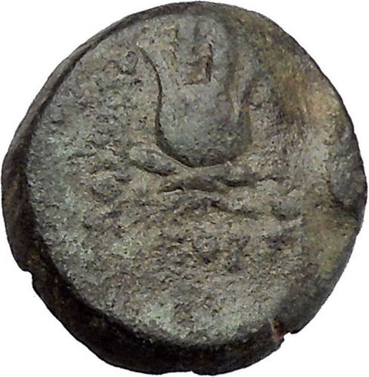 ANTIOCHOS VII Euergetes 138BC Eros Cupid Isis Ancient Greek Seleucid Coin i45557