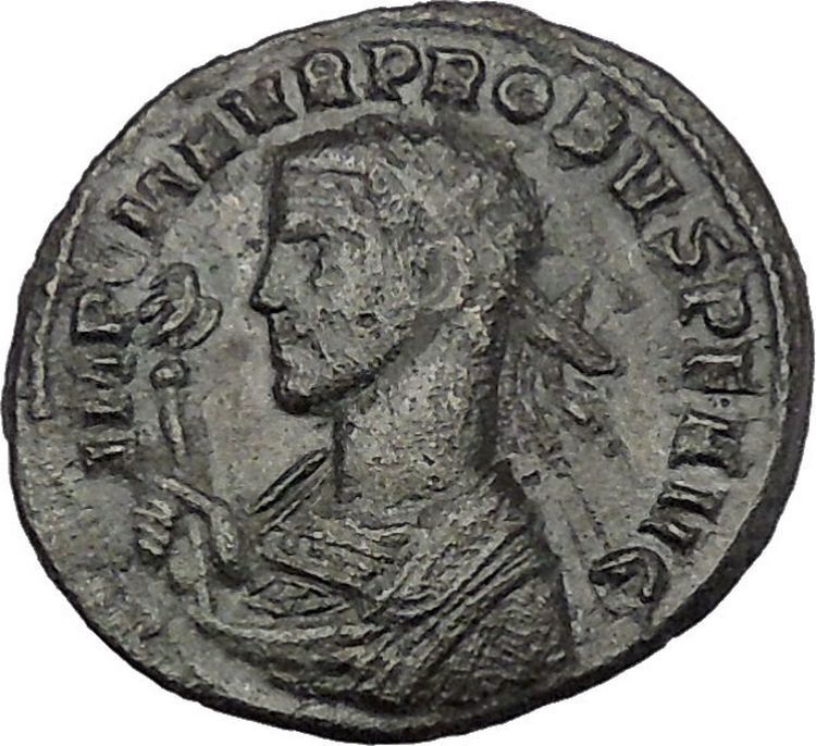 PROBUS 276AD Ancient Roman Coin SOL SUN God Cult Horse Quadriga i45701