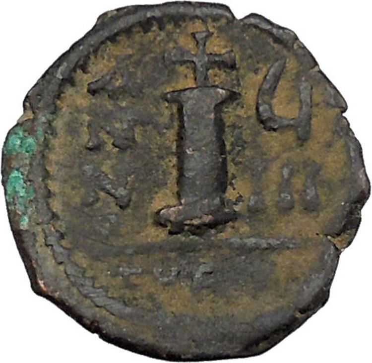 JUSTIN II & SOPHIA 565AD Theoupolis 565AD Ancient Medieval Byzantine Coin i45688