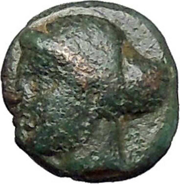 Boione in Aiolis 300BC Ancient Greek Coin Female head BULL i49117