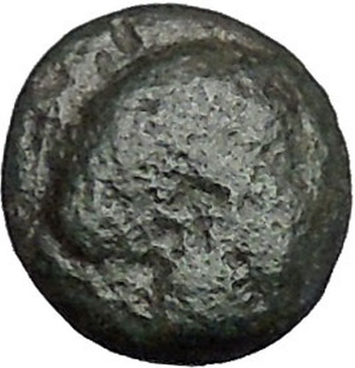 Boione in Aiolis 300BC Rare Authentic Ancient Greek Coin Female BULL i49039