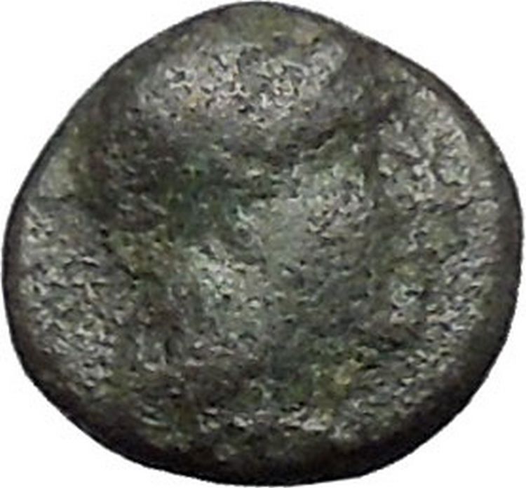 Aigai in AIOLIS 300BC APOLLO GOAT Authentic Original Ancient Greek Coin i49107