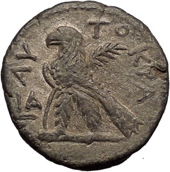 NERO 64AD Alexandria in Egypt Billon Silver Tetradrachm Roman Coin EAGLE i52636