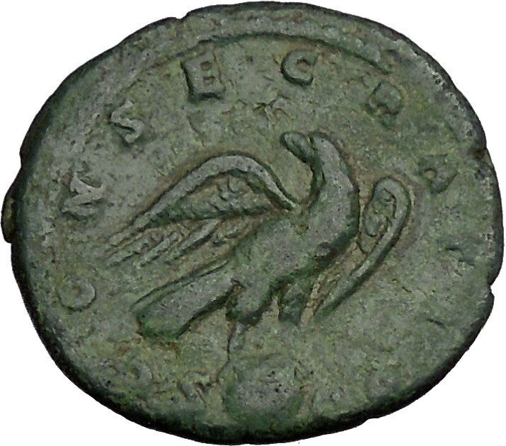 Divus MARCUS AURELIUS 180AD Consecratio Eagle Globle Ancient Roman Coin i52694