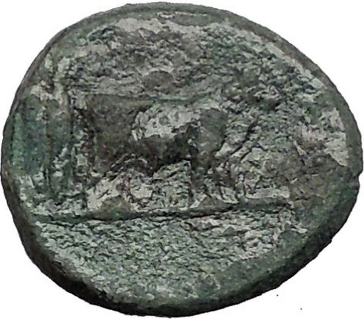 CLAUDIUS 41AD Philippi Macedonia PRIESTS w OXEN Found Colony Roman Coin i56335