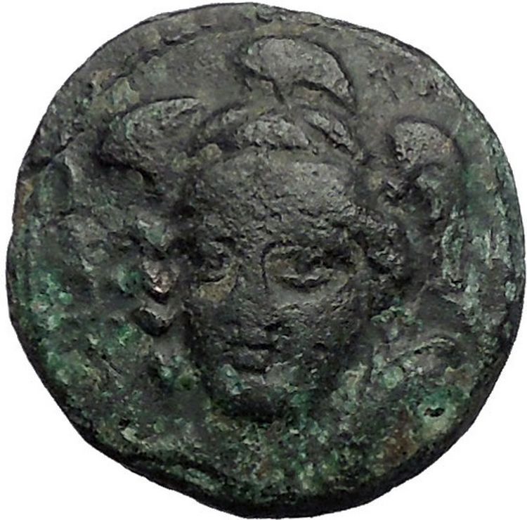 PHARSALOS in THESSALY 400BC Athena Horseman Footman Ancient Greek Coin i56280