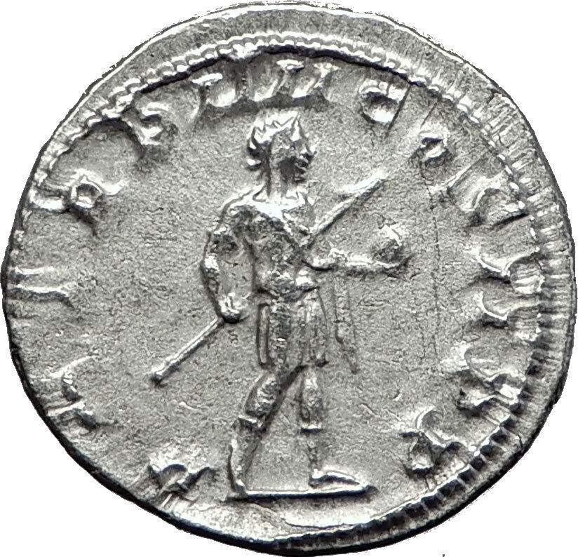 GORDIAN III 240AD Rome Authentic Original RARE Ancient Silver Roman Coin i59038