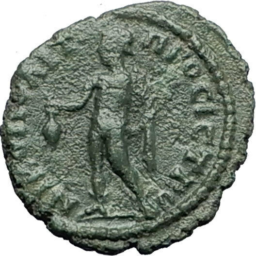 SEPTIMIUS SEVERUS 193AD Nicopolis ad Istrum HERMES MERCURY Roman Coin i58111