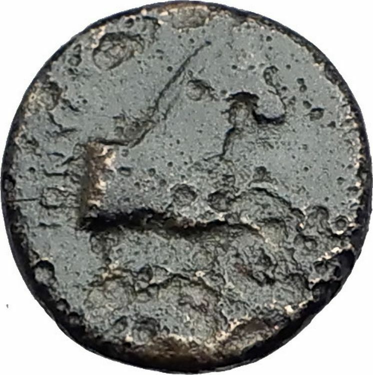 Kolophon Colophon IONIA 360BC Authentic Ancient Greek Coin APOLLO & HORSE i63060