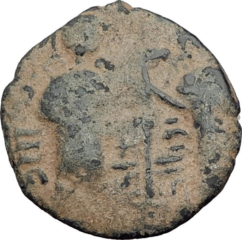 1146AD ARAB BYZANTINE Zangid Atabegs JESUS CHRIST Ancient ISLAMIC Coin i64849