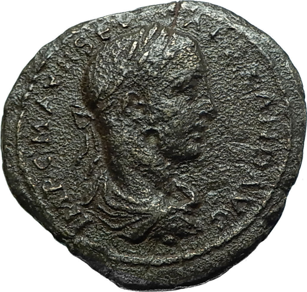 SEVERUS ALEXANDER 222AD Deultum Authentic Ancient Roman Coin ARTEMIS i66126