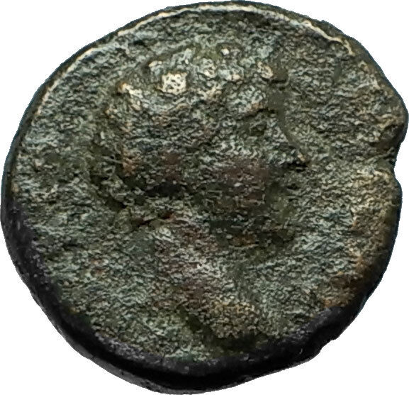 LUCIUS VERUS 161AD Elaia in Aeolis Authentic Ancient Roman Coin KALATHOS i66583