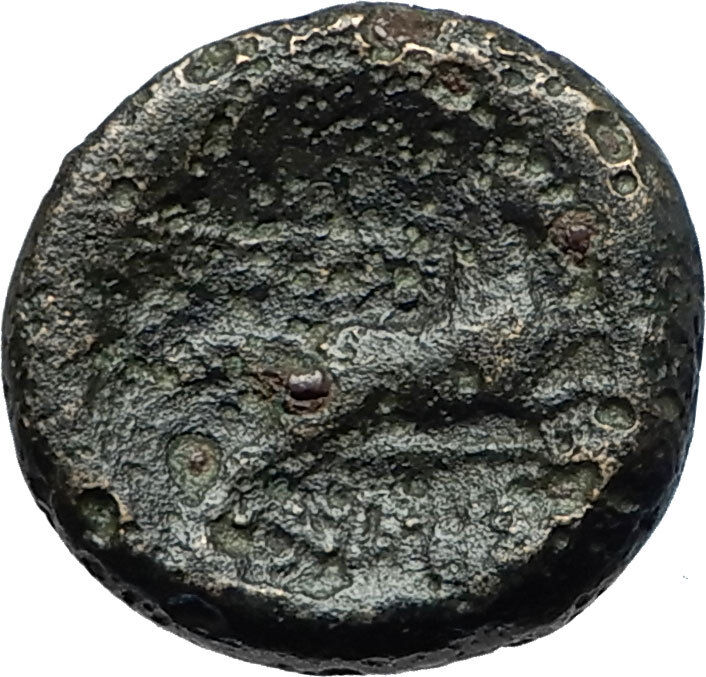 Thessalonica in Macedonia 148BC Authentic Ancient Greek Coin ATHENA HORSE i68354