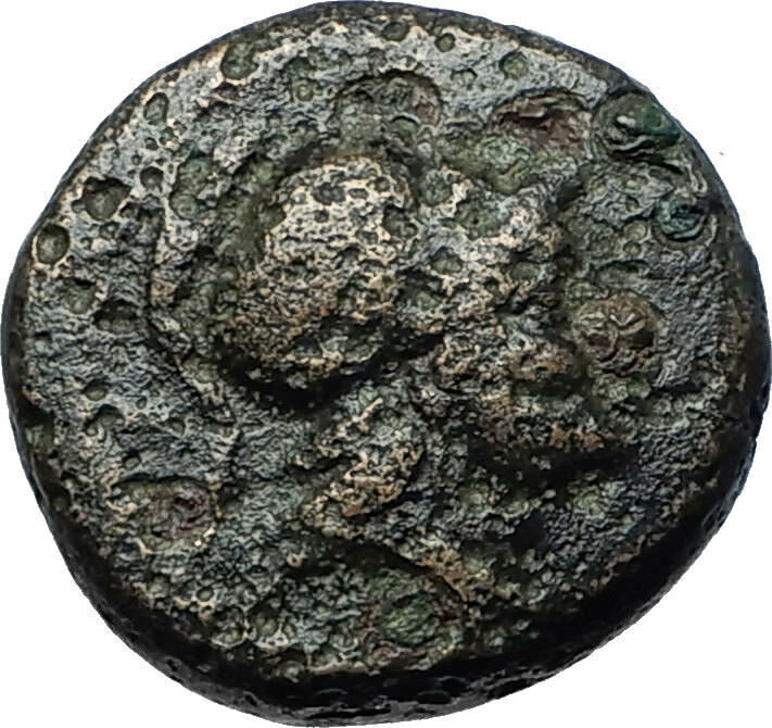 Thessalonica in Macedonia 148BC Authentic Ancient Greek Coin ATHENA HORSE i68354