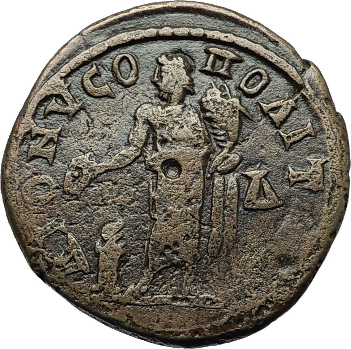 SEVERUS ALEXANDER Authentic Ancient DIONYSOPOLIS Roman Coin w GREAT GOD i71088