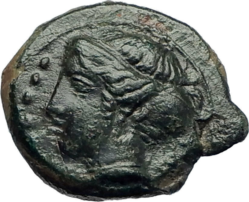 HIMERA Sicily 420BC QUALITY Ancient Greek Coin Nymph Success Wreath i73355