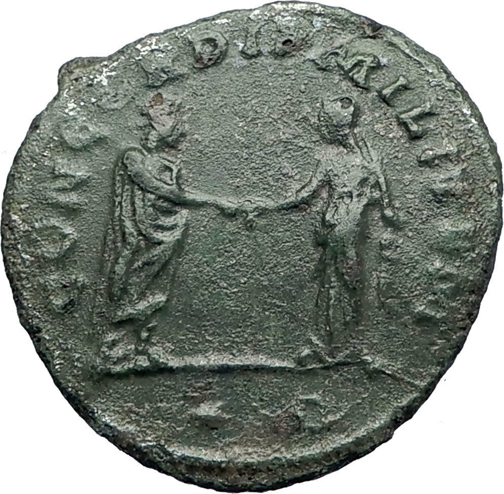 AURELIAN 270AD Authentic Ancient Roman Coin CONCORDIA HARMONY Agreement i73351