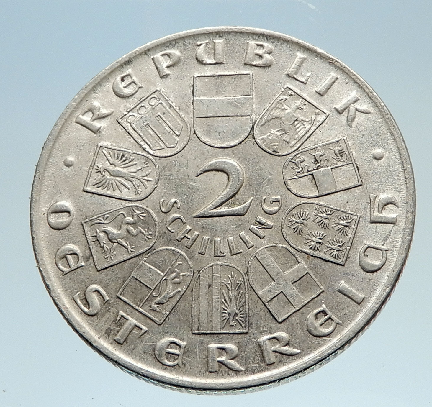 1929 AUSTRIA with Surgeon Theodor Billroth Antique Silver 2 Shilling Coin i75154