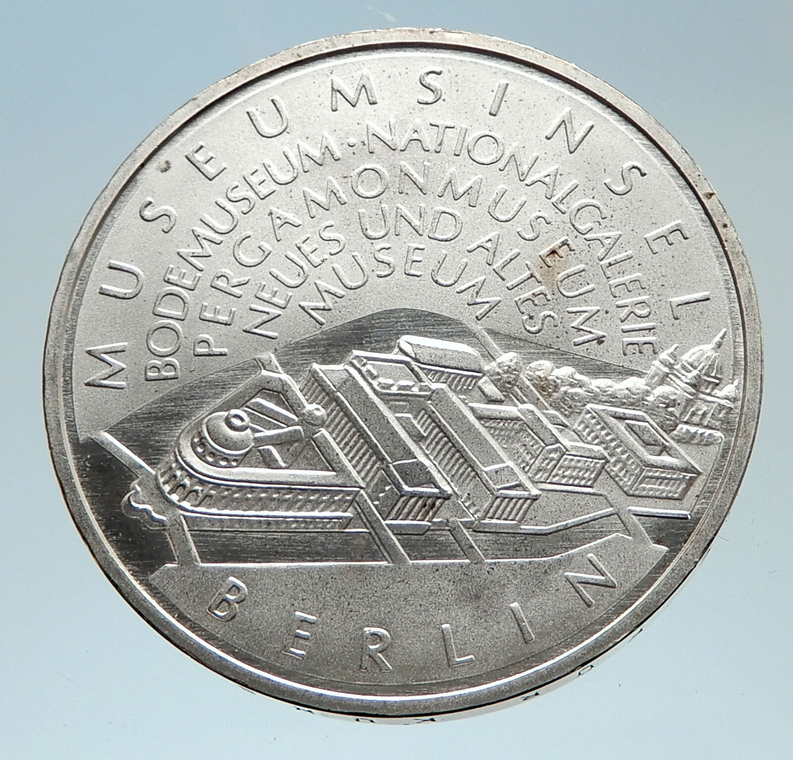 2002 GERMANY Berlin Museum Aerial View Genuine Silver German 10 Euro Coin i75331