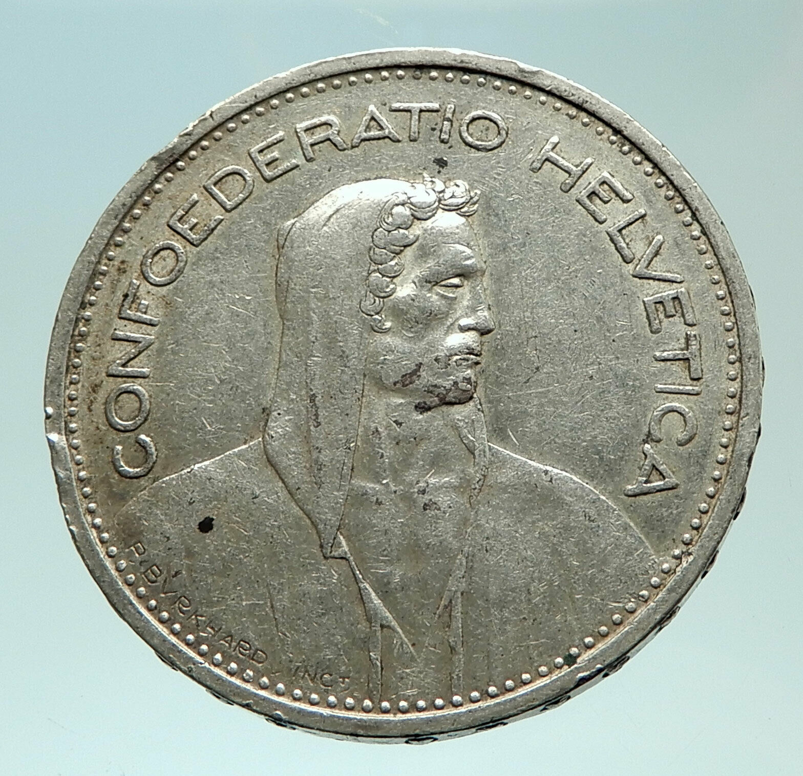 1951 Switzerland Founding HERO WILLIAM TELL 5 Francs Silver Swiss Coin i75957