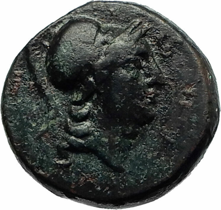 AIGAI in AIOLIS Ancient Greek City 2nd CentBC Athena Nike Ancient Coin i76088