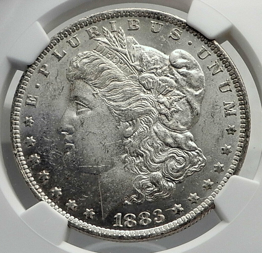 1883 UNITED STATES of America SILVER Morgan US Dollar Coin EAGLE NGC MS i80145