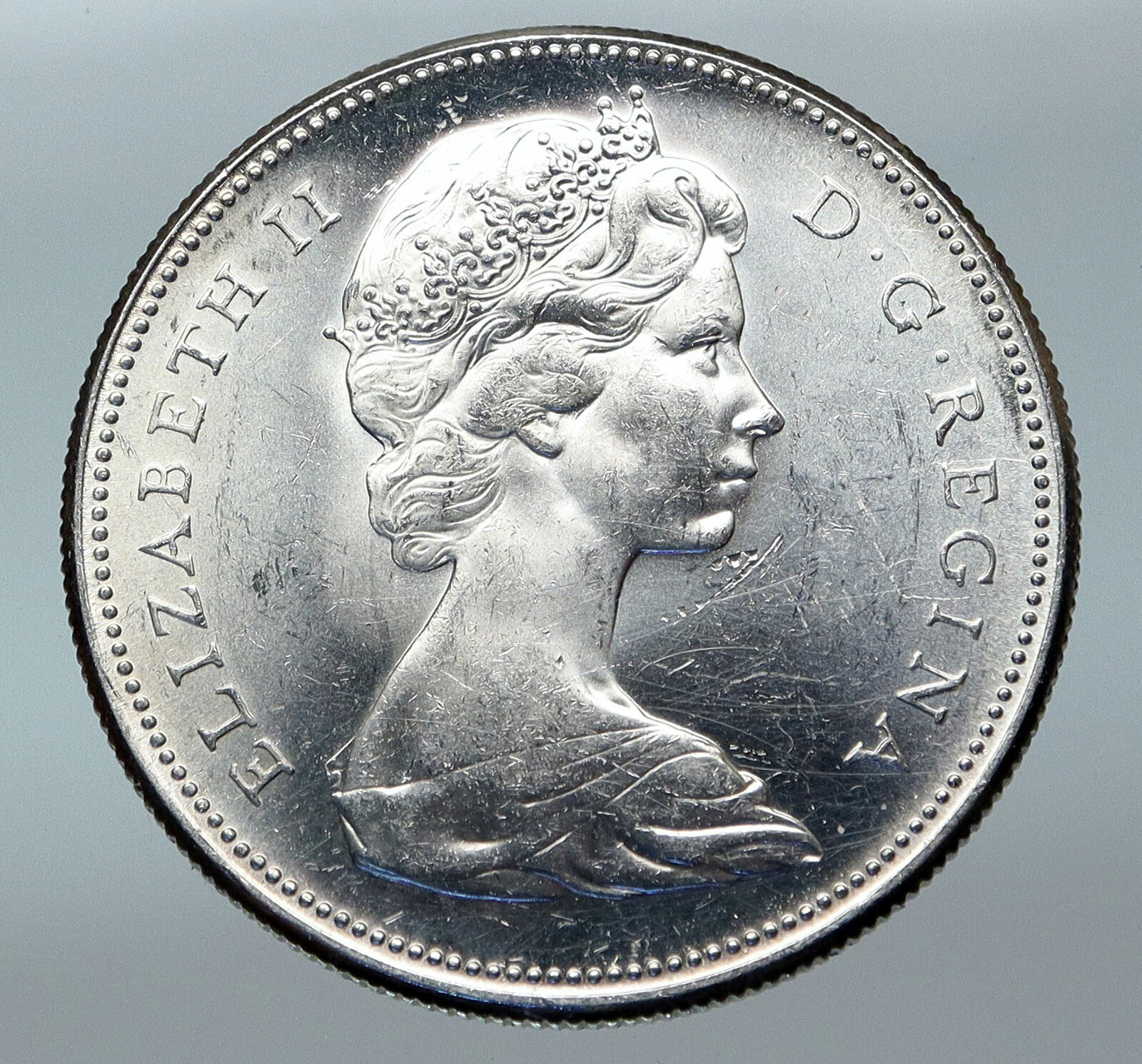 1967 CANADA Confederation Founding OLD Goose Genuine Silver Dollar Coin i85287