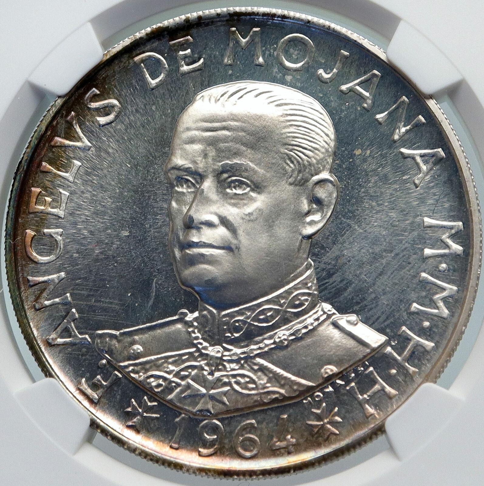 1964 ORDER OF MALTA Knights Grand Master MOJANA Old Proof Silver Coin NGC i85334