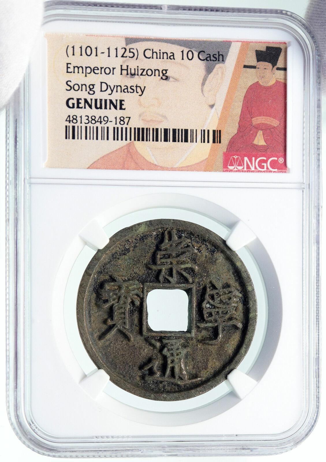 1101AD CHINESE Northern Song Dynasty Antique HUI ZONG Cash Coin CHINA NGC i86297