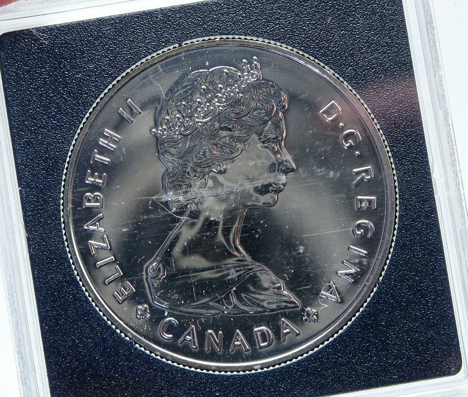 1985 CANADA UK Queen Elizabeth II National Parks MOOSE Proof SILVER Coin i86905