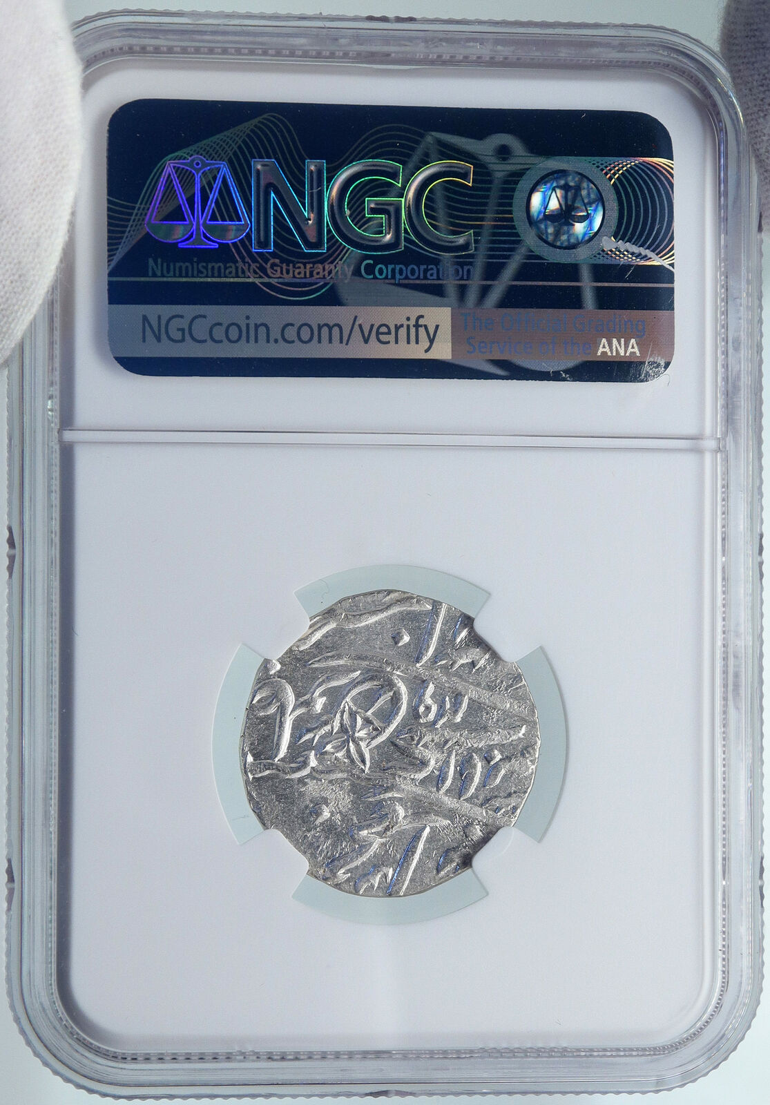 1749 (FE 1229) INDIA BRITISH OLD Bombay Presidency Silver RUPEE Coin NGC i86948