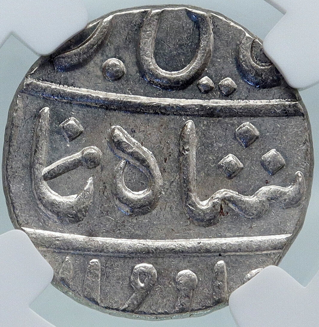 1829 (FE 1239) INDIA BRITISH OLD Bombay Presidency Silver RUPEE Coin NGC i86947